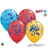 11" Justice League Super Heroes Latex Balloons (25 Count)
