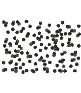 Tissue Paper Confetti Dots Black