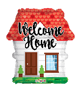 18" Welcome Home Shape Foil Balloon