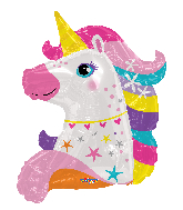 36" Unicorn Shape Foil Balloon
