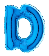 7" Airfill (requires heat sealing) Letter D Blue