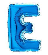 7" Airfill (requires heat sealing) Letter E Blue