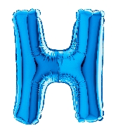 7" Airfill (requires heat sealing) Letter H Blue