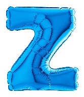 7" Airfill (requires heat sealing) Letter Z Blue