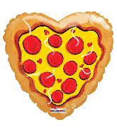 18" Love Pizza Foil Balloon