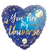 18" You Are My Universe Foil Balloon
