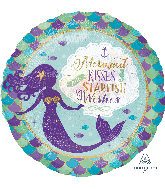 18" Mermaid Wishes & Kisses Foil Balloon