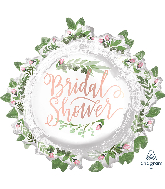 30" Jumbo Love & Leaves Bridal Shower Foil Balloon