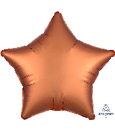 18" Satin Luxe Amber Star Foil Balloon