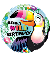 18" Round Have a Wild Birthday Foil Balloon