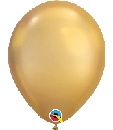7" Chrome Gold 100 Count Qualatex Latex Balloons