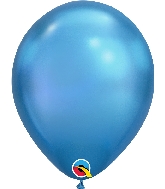 7" Chrome Blue (100 Count) Qualatex Latex Balloons