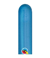 260Q Chrome Blue (100 Count) Qualatex Latex Balloons