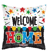 18" Welcome Home Pennants Foil Balloon