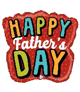 28" Shape Bold Father's Day Word Foil Balloon