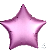 18" Satin Luxe Flamingo Star Foil Balloon