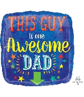 18" Awesome Dad Foil Balloon