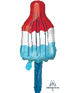 40" Red, White & Blue Popsicle SuperShape Foil Balloon