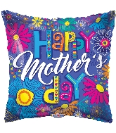 18" Happy Mother's Day Sketchy Letters Foil Balloon