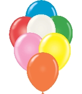 11" Standard Assort/White Tuftex Latex Balloons (100 Per Bag)