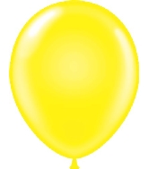 17" Standard Yellow Tuftex Latex Balloons 50 Per Bag