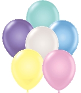 11" Pearl Metallic Pearl Metallic Assorted Tuftex Latex Balloons (100 Per Bag)