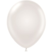 17" Pearl White Tuftex Latex Balloons 50 Per Bag