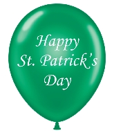 17" St Patrick's Day Day Printed Latex Balloons 50 Per Bag Brand Tuftex