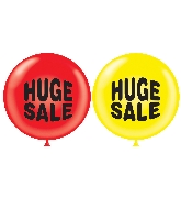 36" Tuftex Latex Balloon 2 Count Huge Sale (Red, Yellow)