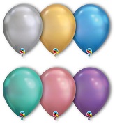 11" Chrome Assorted 100 Count Qualatex Latex Balloons