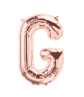 16" Northstar Brand Airfill Only Letter G - Rose Gold Letter Foil Balloon