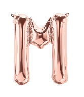 16" Airfill Only Letter M - Rose Gold  Letter