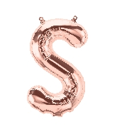 16" Airfill Only Letter S - Rose Gold  Letter
