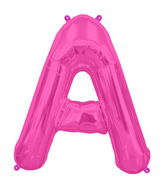 34" Northstar Brand Packaged Letter A - Magenta Foil Balloon