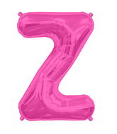 34" Northstar Brand Packaged Letter Z - Magenta Foil Balloon