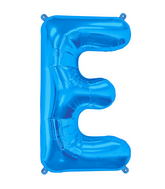 34" Northstar Brand Packaged Letter E - Blue Foil Balloon
