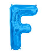 34" Northstar Brand Packaged Letter F - Blue Foil Balloon