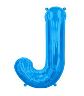 34" Northstar Brand Packaged Letter J - Blue Foil Balloon