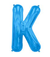 34" Northstar Brand Packaged Letter K - Blue Foil Balloon