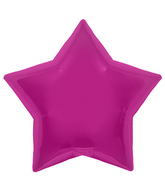 22" Northstar Brand Magenta Star Foil Balloon