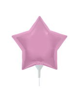 9" Airfill Only Northstar Brand Pastel Pink Star Foil Balloon