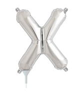 16" Airfill Self Sealing 16" Letter X - Silver