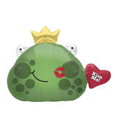 32" Foil Balloon Kiss Me Frog Prince