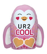 23" Foil Balloon U R 2 Cool Penguin