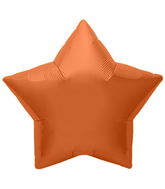 9" Airfill Only Northstar Brand Orange Star Foil Balloon
