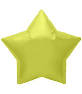 9" Airfill Only Northstar Brand Citrine Yellow Star Foil Balloon