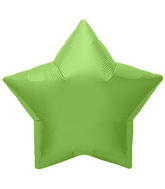 9" Airfill Only Northstar Brand Lime Green Star Foil Balloon