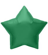 9" Airfill Only Northstar Brand Emerald Green Star Foil Balloon