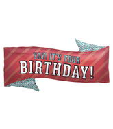 31" Foil Balloon Yay Birthday Banner