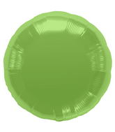 18" Foil Balloon Lime Green Round